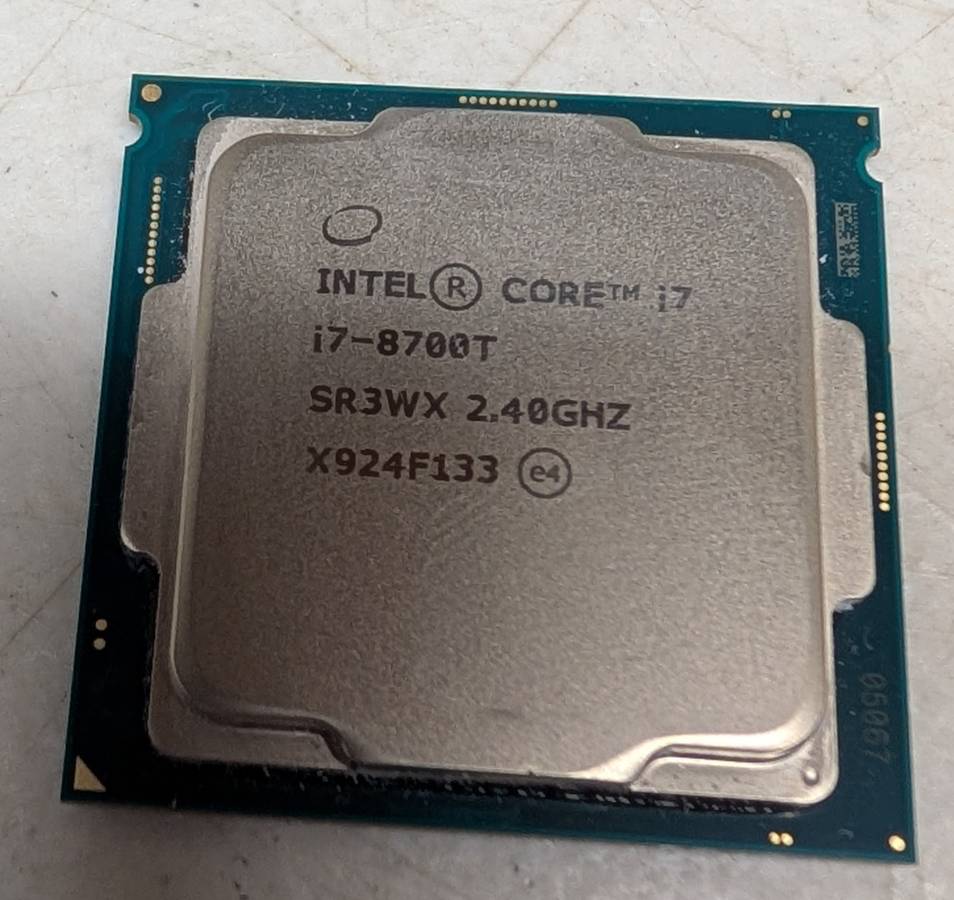 Intel 8th Gen Core i7-8700T SR3WX 2.40GHz 6-Core 12M CPU