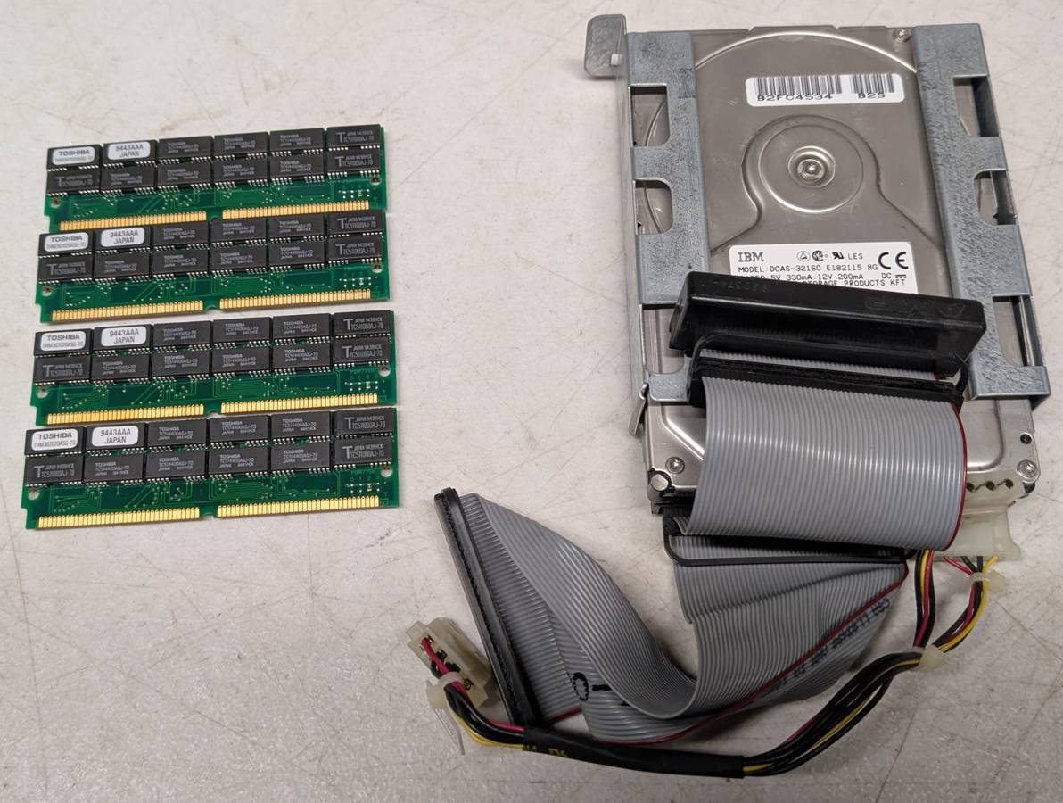 SGI Indy parts SCSI 50 Pin Hard Drive + 72 Pin SIMMs Memory