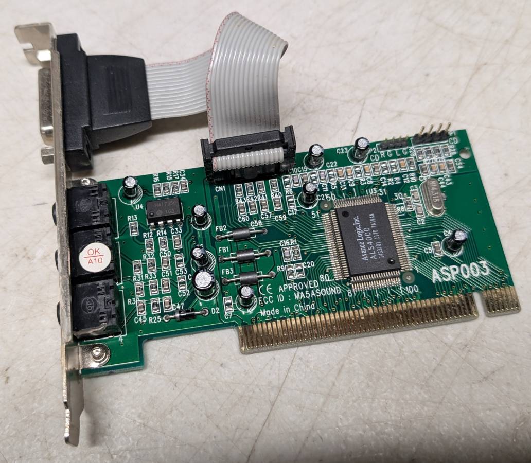Vintage Pentium Parts PCI Sound Card Socket 5 CPU 72 pin SIMMs