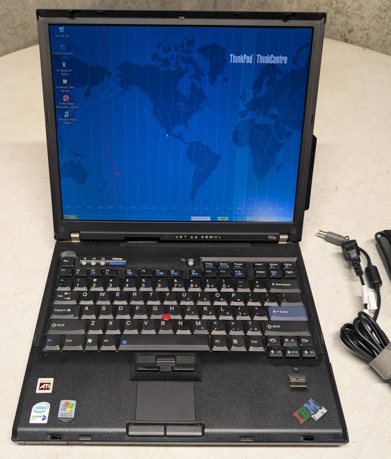 IBM ThinkPad T60p Vintage Windows XP Laptop