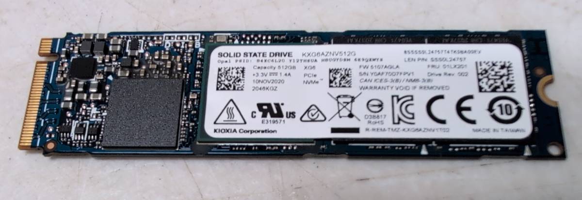 Toshiba 512GB NVMe M.2 SSD Solid State Drive
