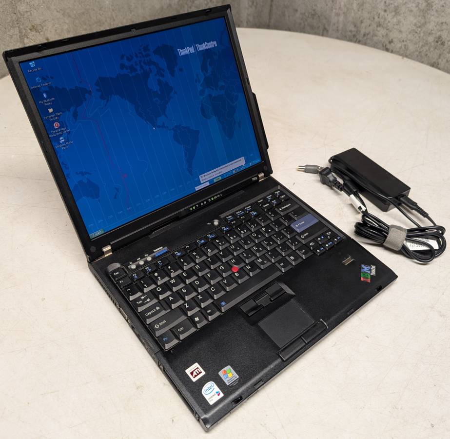 IBM ThinkPad T60p Vintage Windows XP Laptop