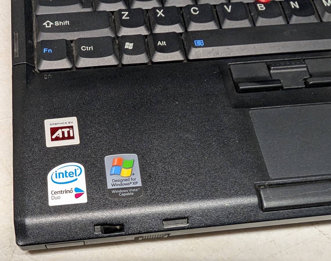 IBM ThinkPad T60p Vintage Windows XP Laptop