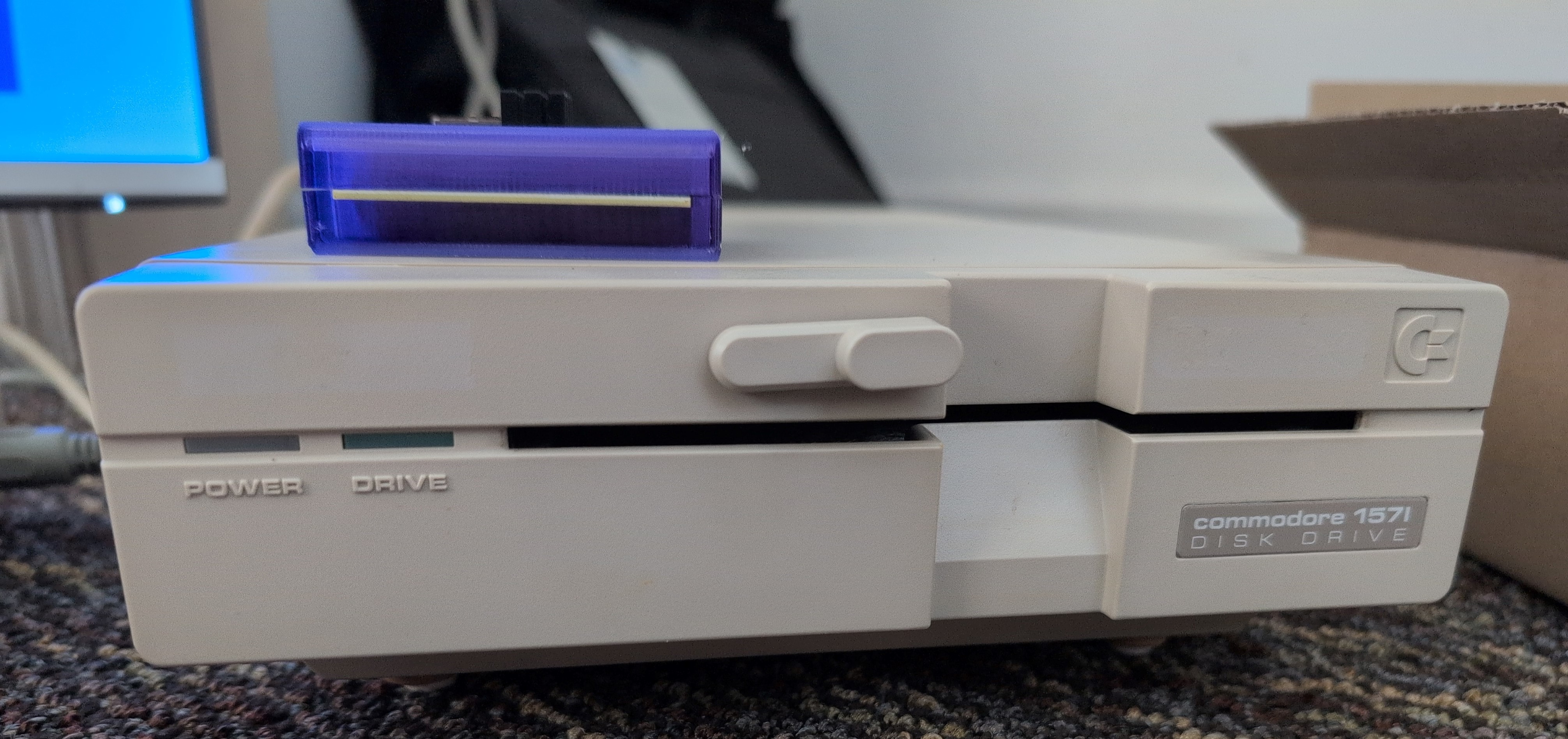 Vintage Commodore 64 Computer C64C w/ disk drive, AV adapter, LCD