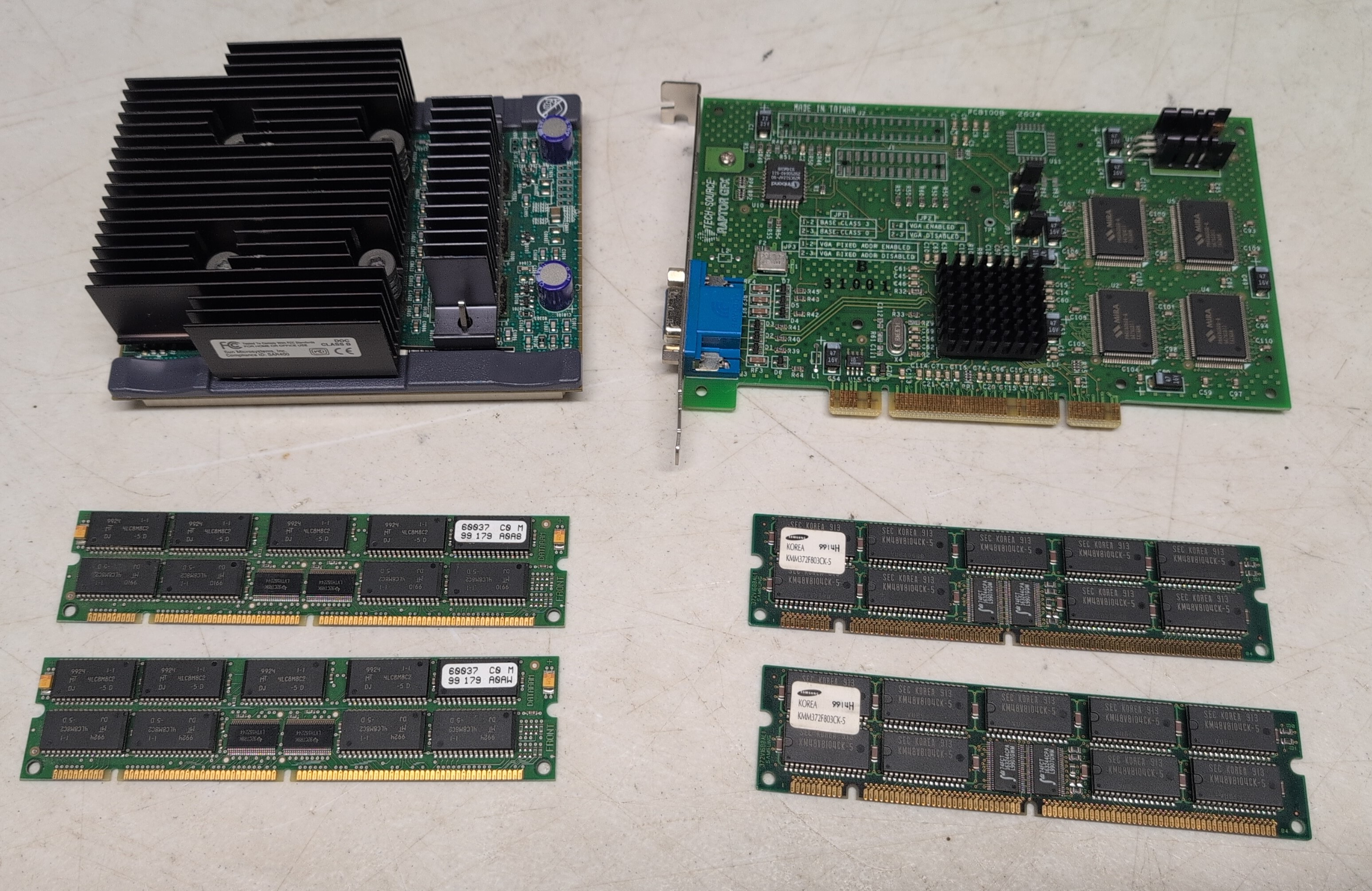 Sun Ultra 5/10 Parts PCI Video Card 256MB Memory