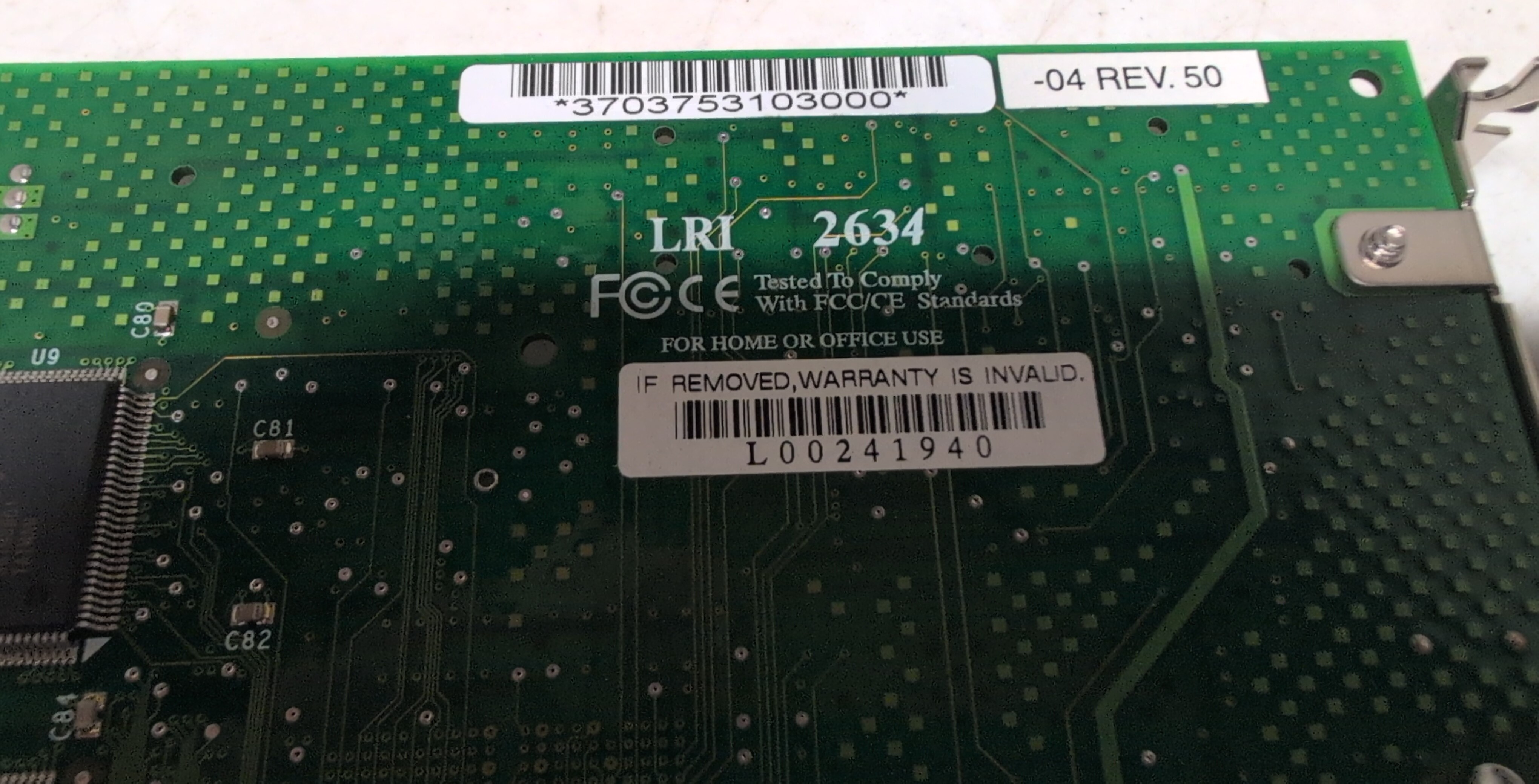 Sun Ultra 5/10 Parts PCI Video Card 256MB Memory