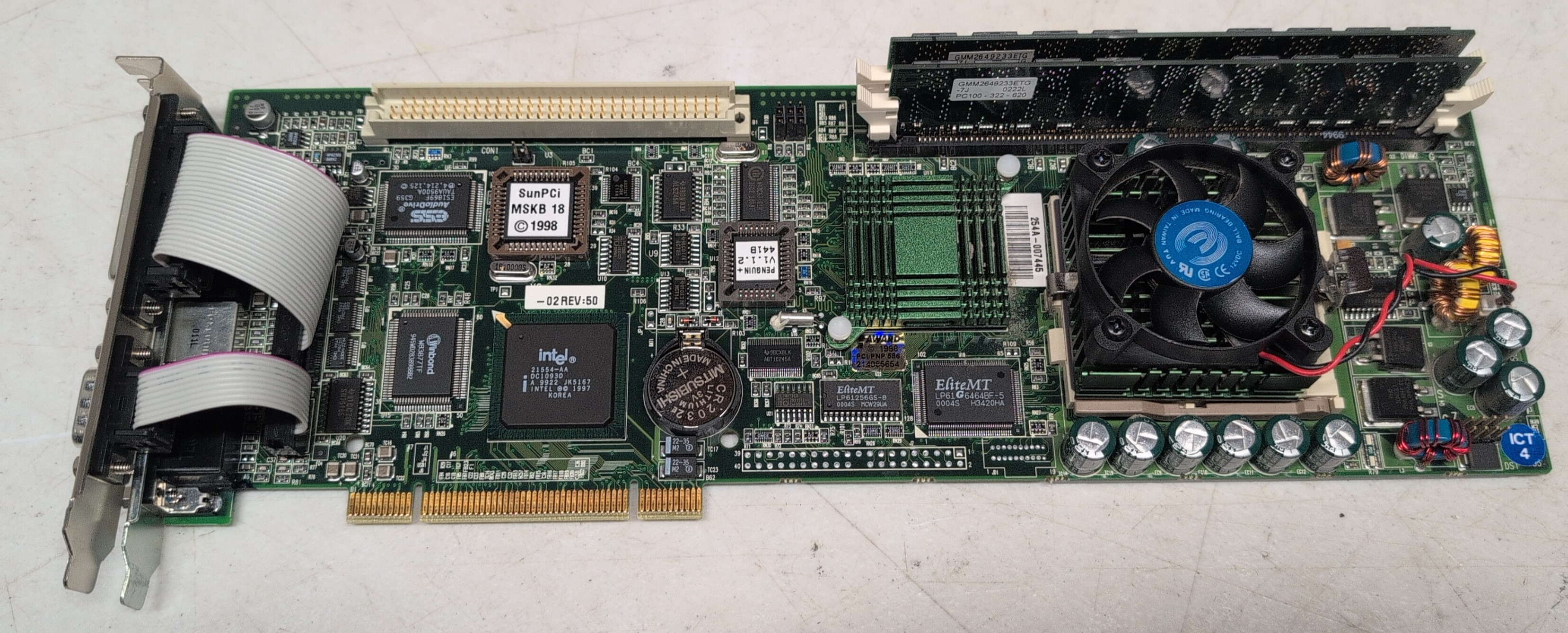 Sun Microsystems SunPCI Penguin x86 coprocessor card