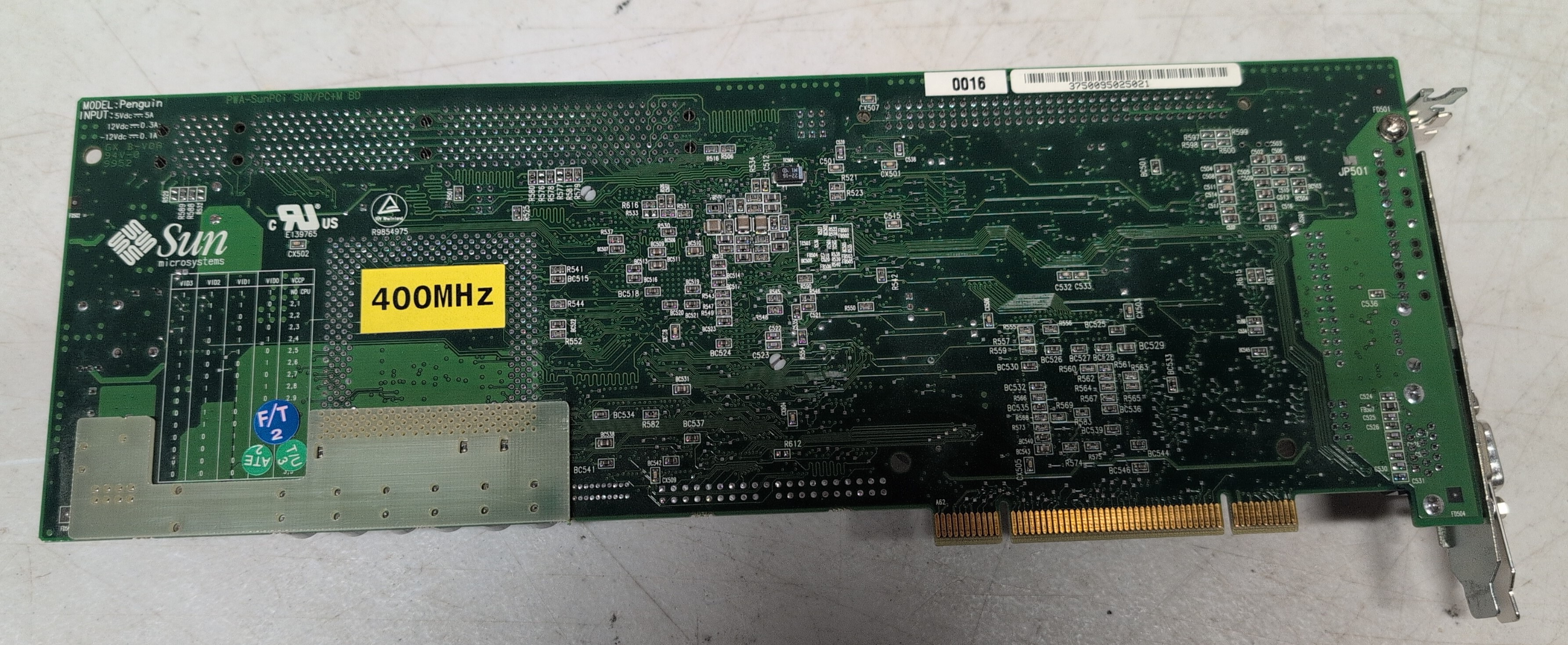 Sun Microsystems SunPCI Penguin x86 coprocessor card