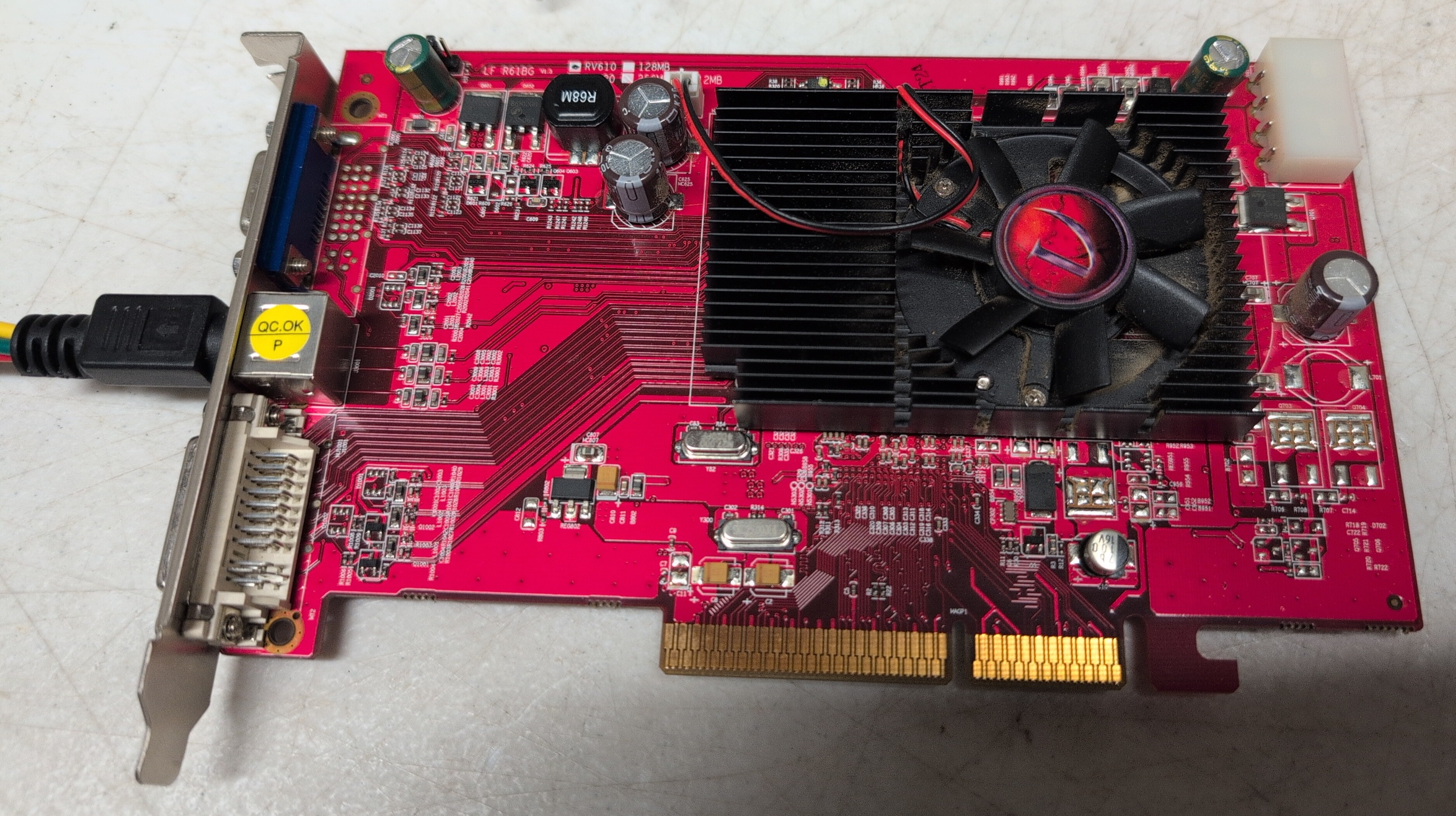 Lot of 3 Vintage AGP Video Cards NVIDIA FX5500 3DFX Voodoo 3 ATi