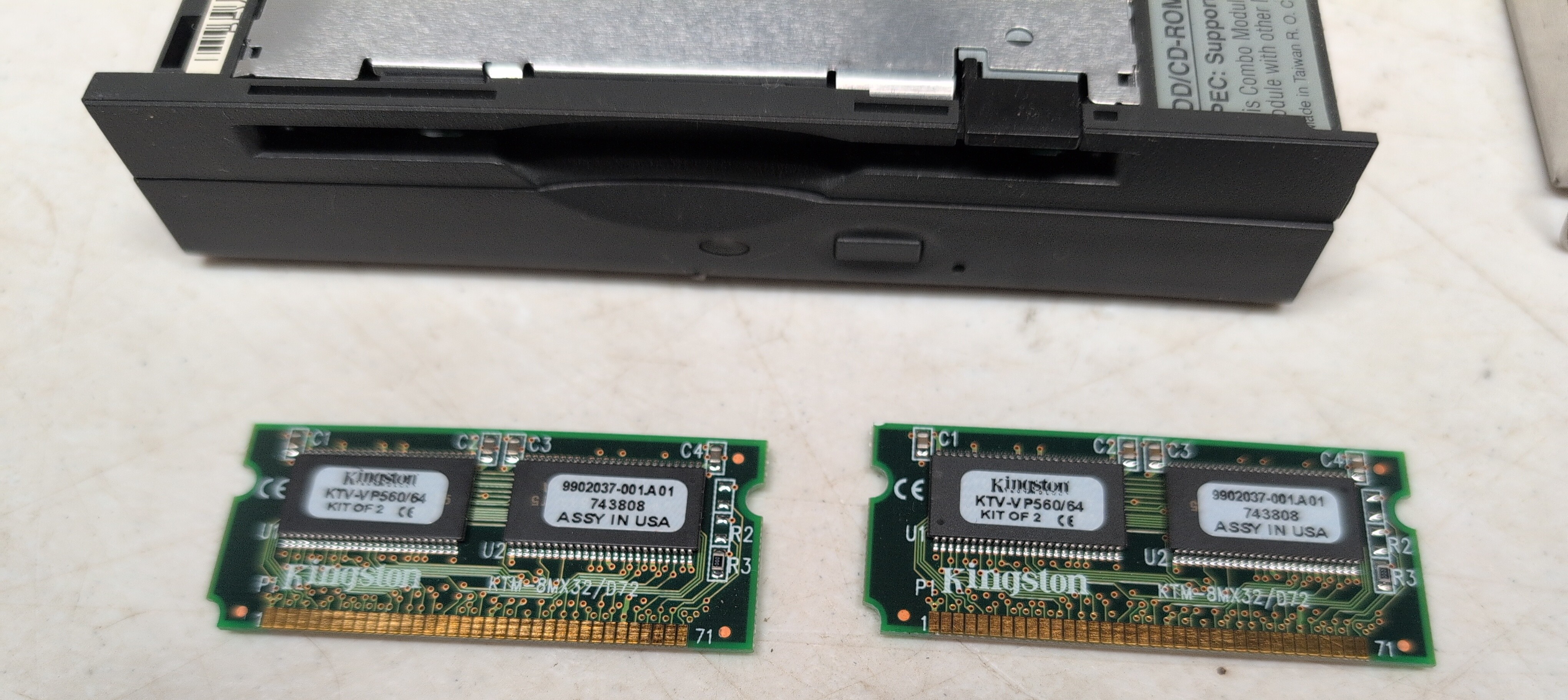 Digital HiNote VP TS30G Parts CD-ROM floppy RAM hard drive Citizen W1D