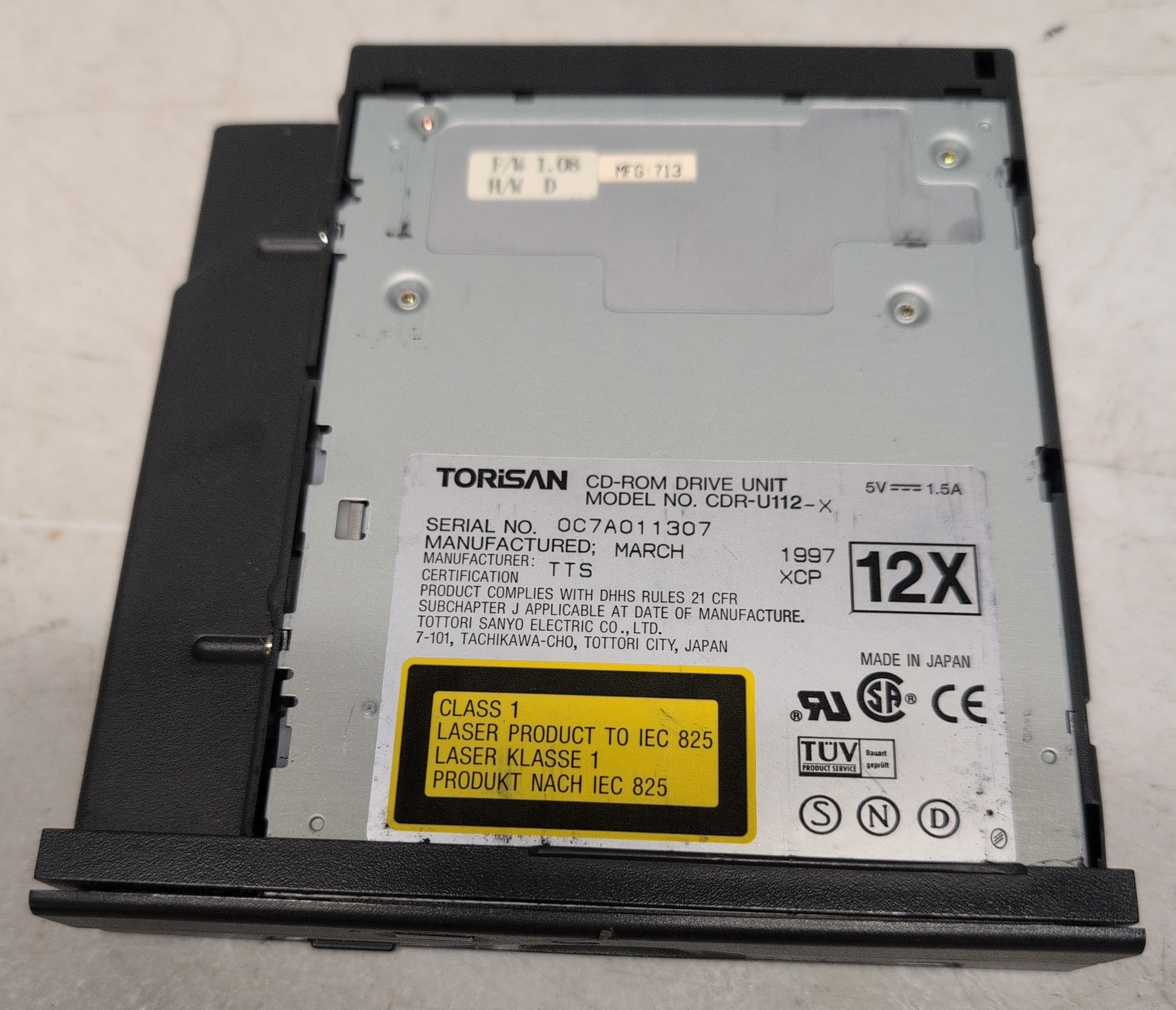 Digital HiNote VP TS30G Parts CD-ROM floppy RAM hard drive Citizen W1D