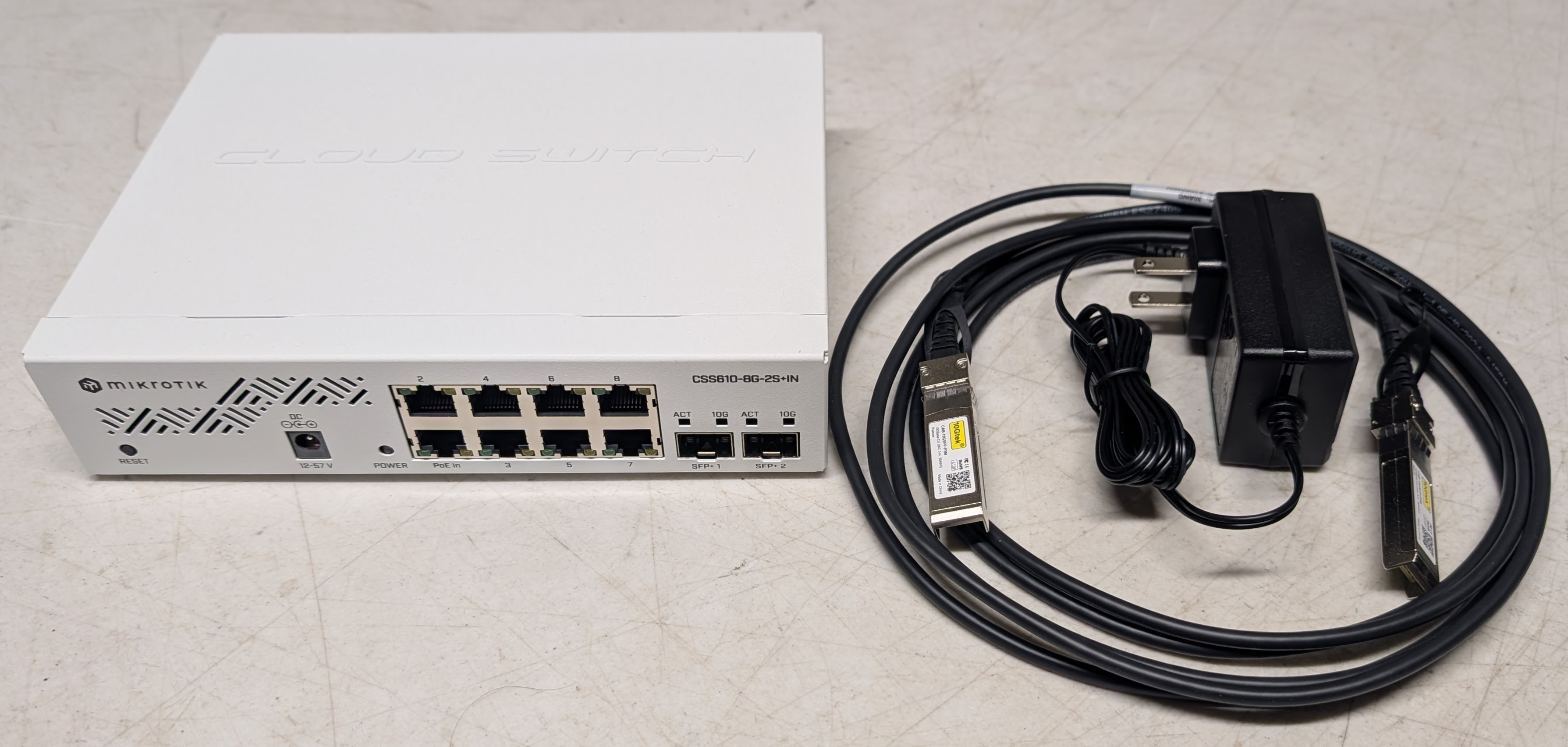 MikroTik CSS610-8G-2S+IN 8 Port gigabit switch