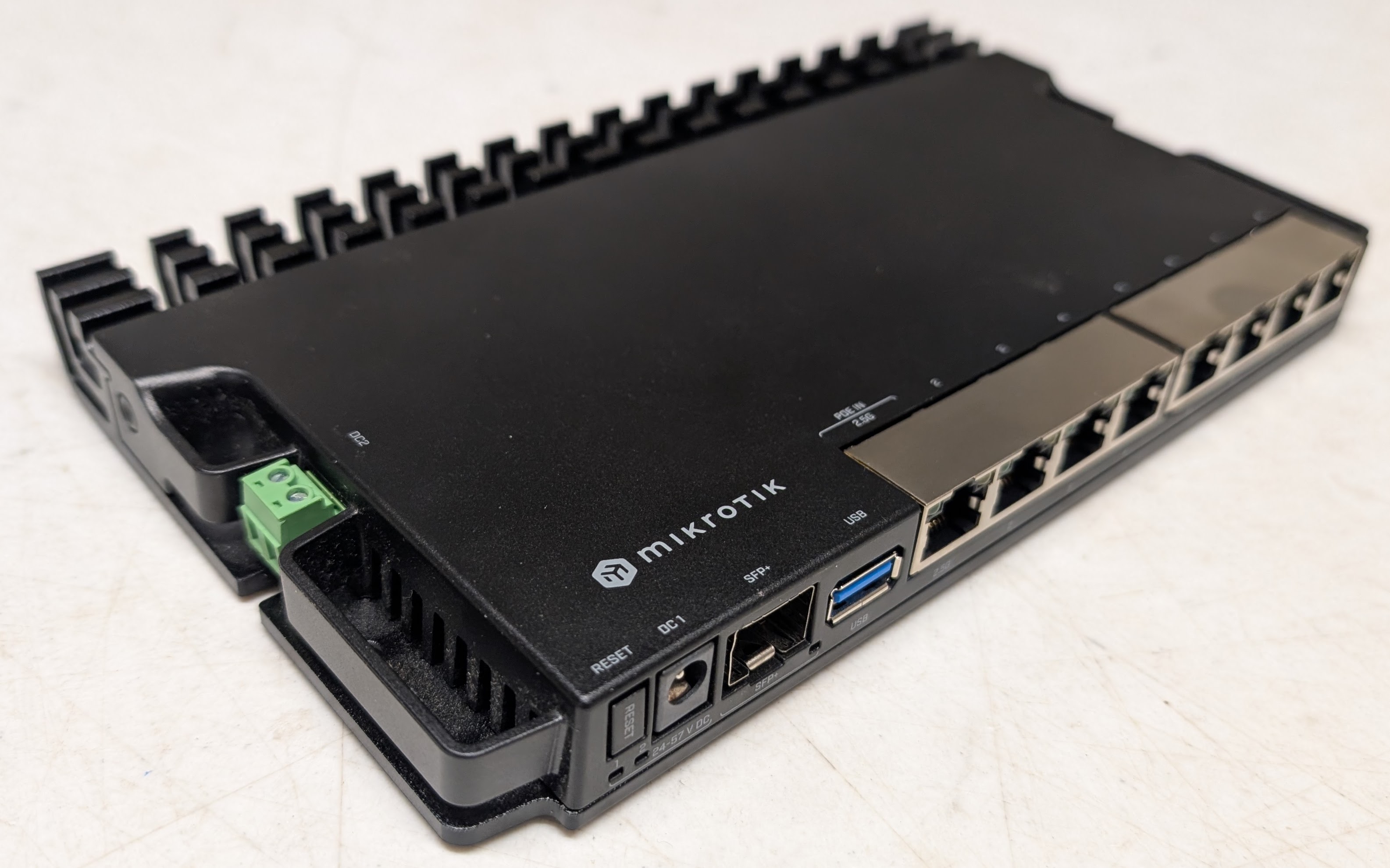 MikroTik RouterBORD 5009UG+S+ Gigabit Ethernet Router - $150