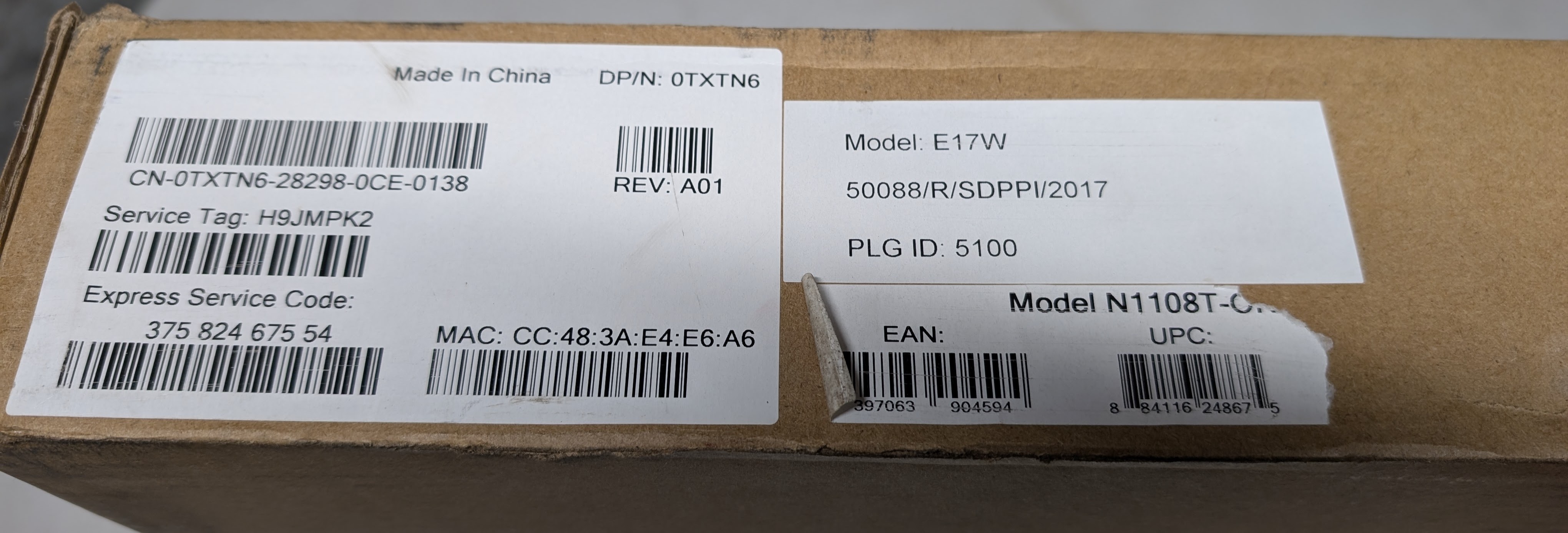 Dell EMC Networking Switch N1108T-ON 8 port 1GbE