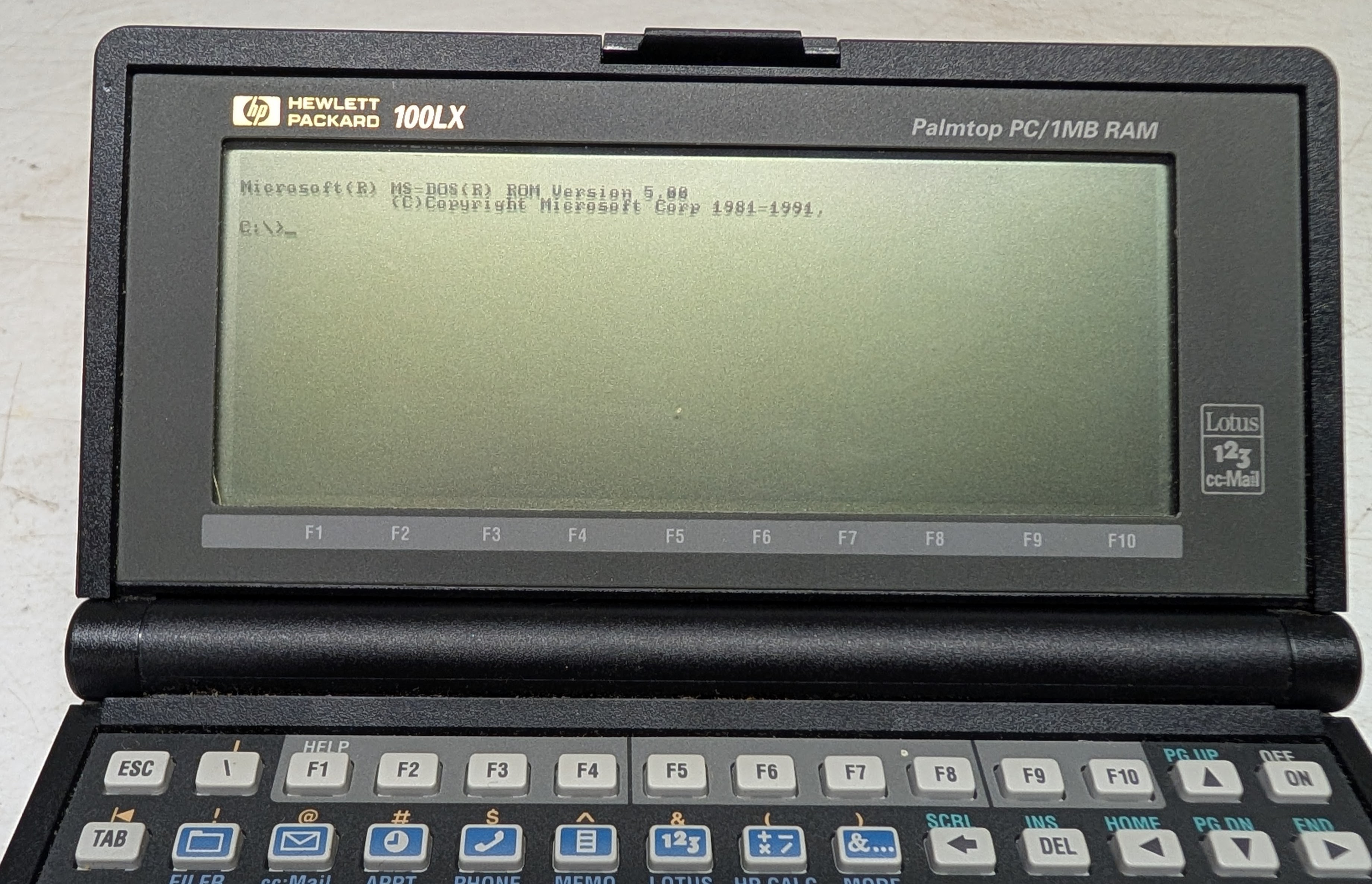 HP 100LX MS-DOS Palmtop