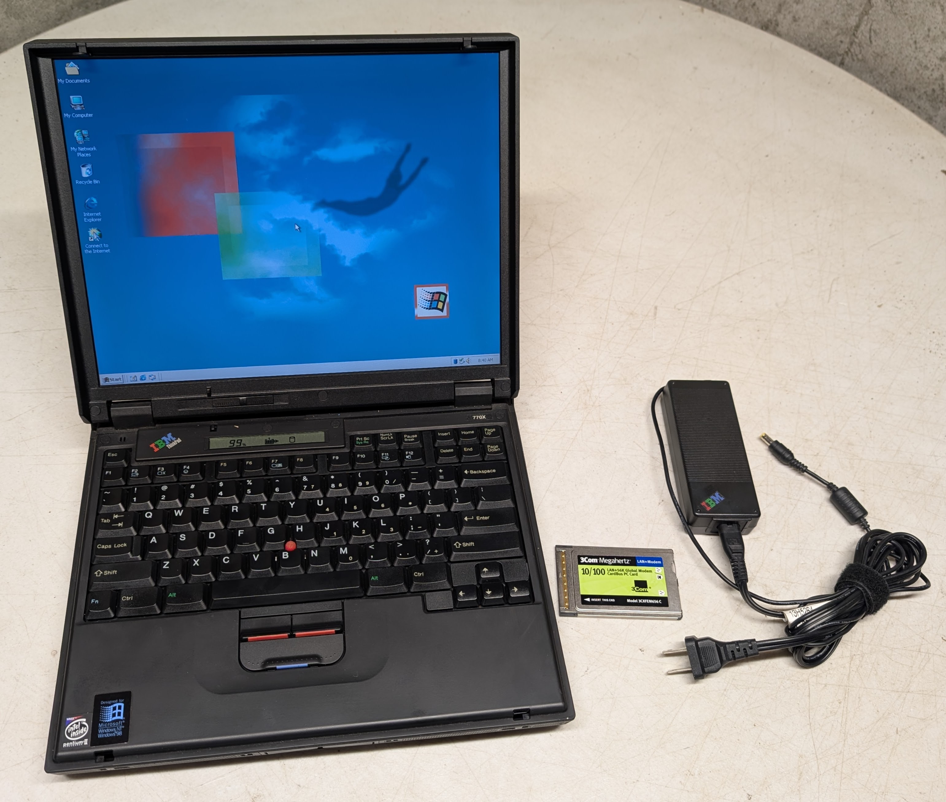 Vintage IBM ThinkPad 770X Pentium MMX Laptop