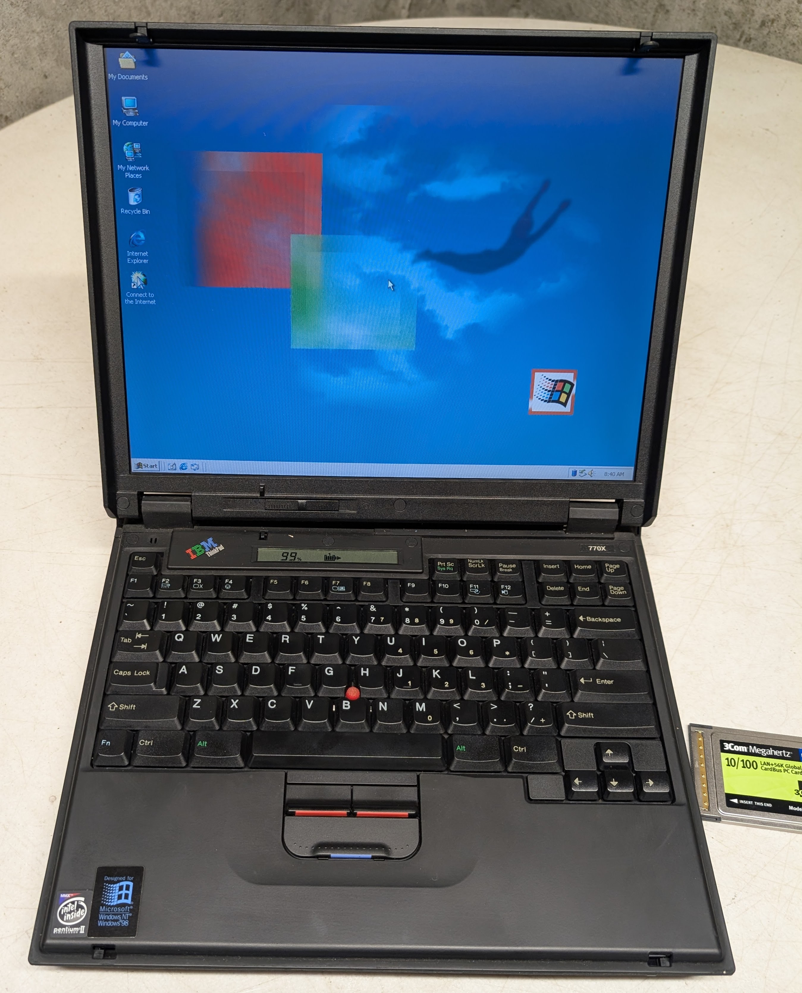 Vintage IBM ThinkPad 770X Pentium MMX Laptop