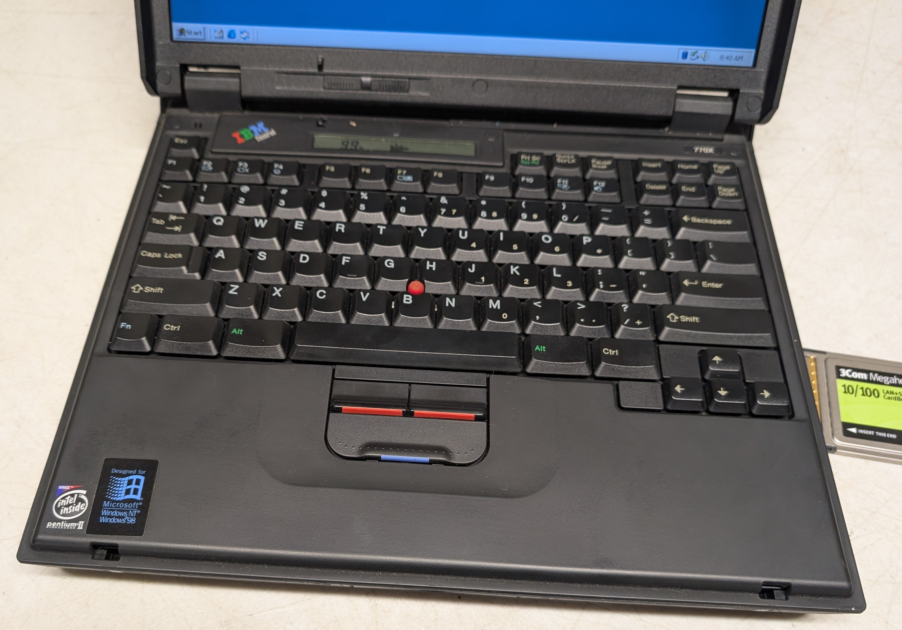 Vintage IBM ThinkPad 770X Pentium MMX Laptop