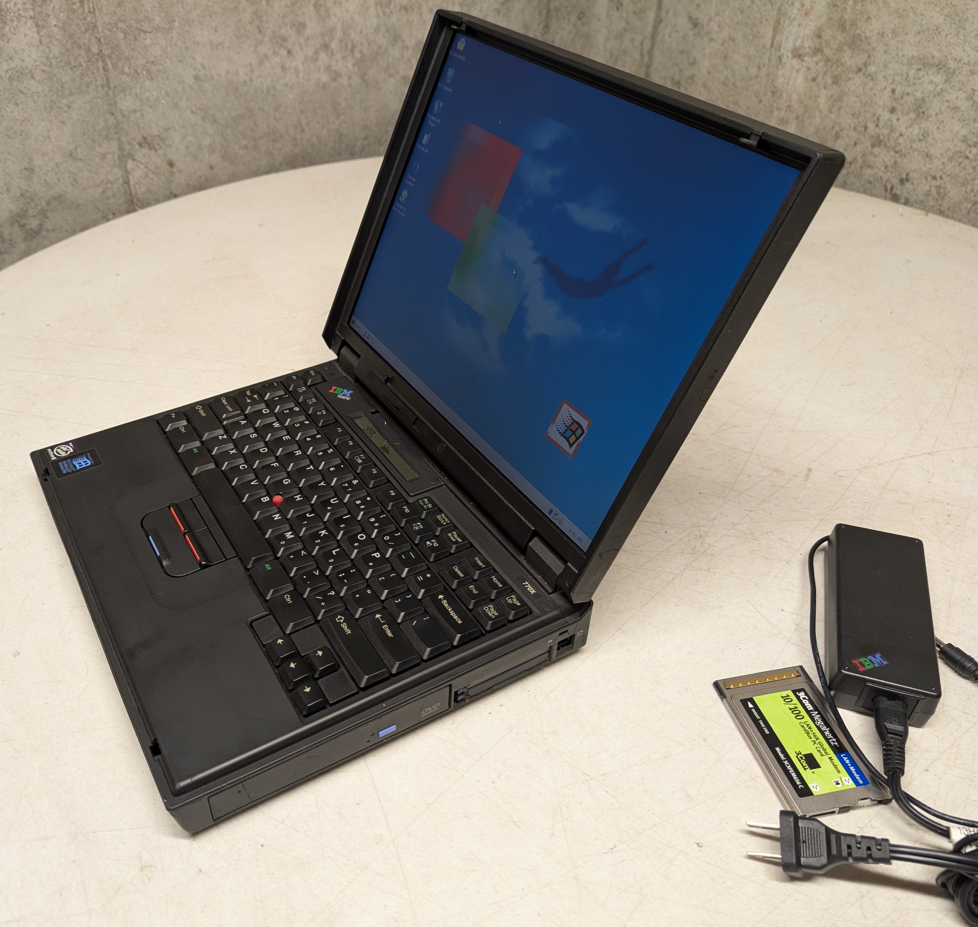 Vintage IBM ThinkPad 770X Pentium MMX Laptop