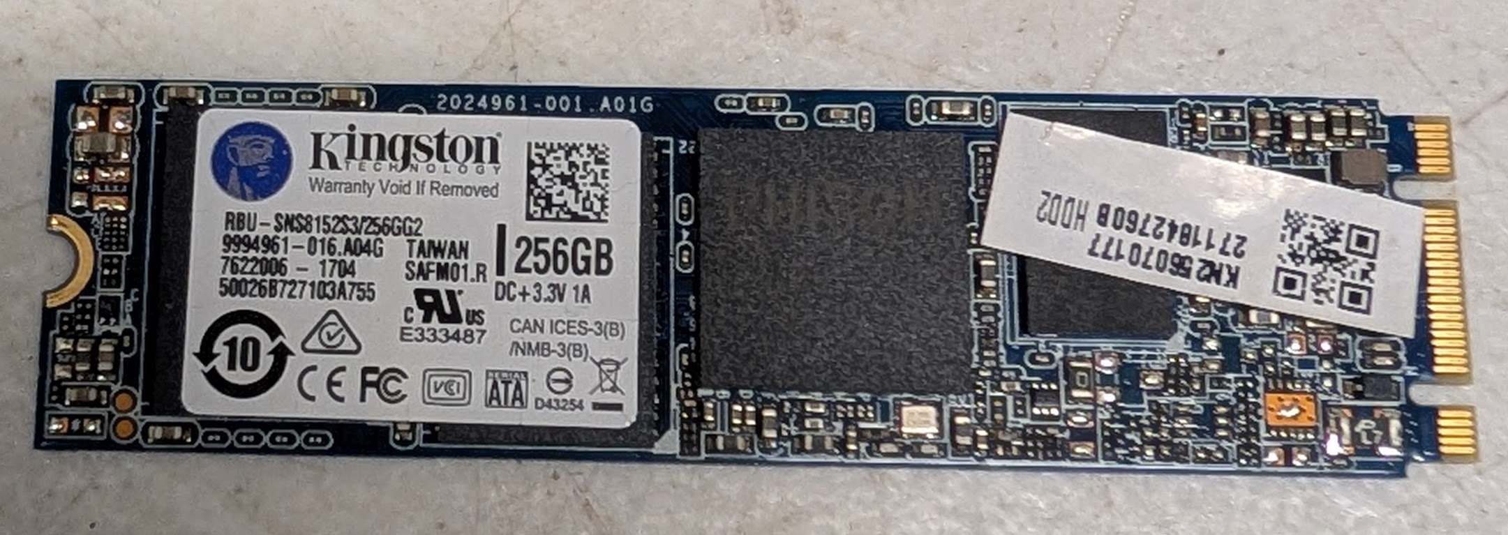 Kingston 256GB M.2 SATA Internal SSD