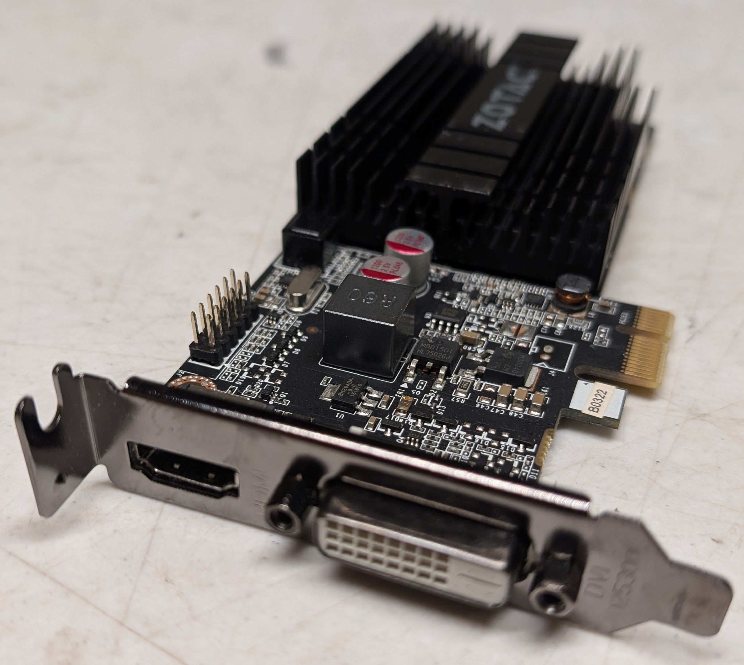 Zotac ZT-71304-20L NVIDIA GeForce GT 710 PCI-E x1 graphics card