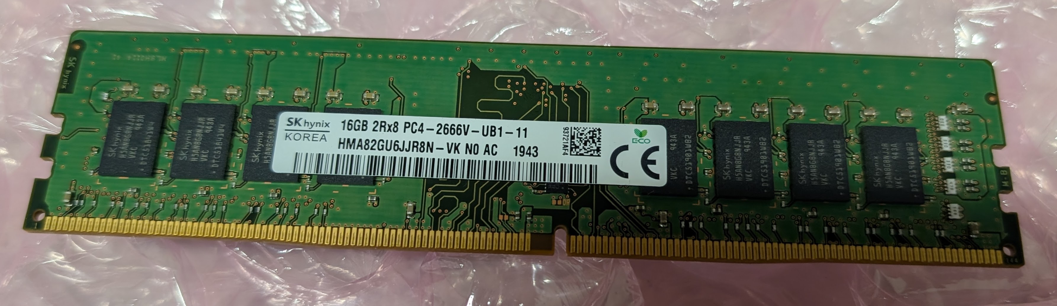 SK hynix 16GB DDR4 Desktop DIMM PC4-2666V RAM