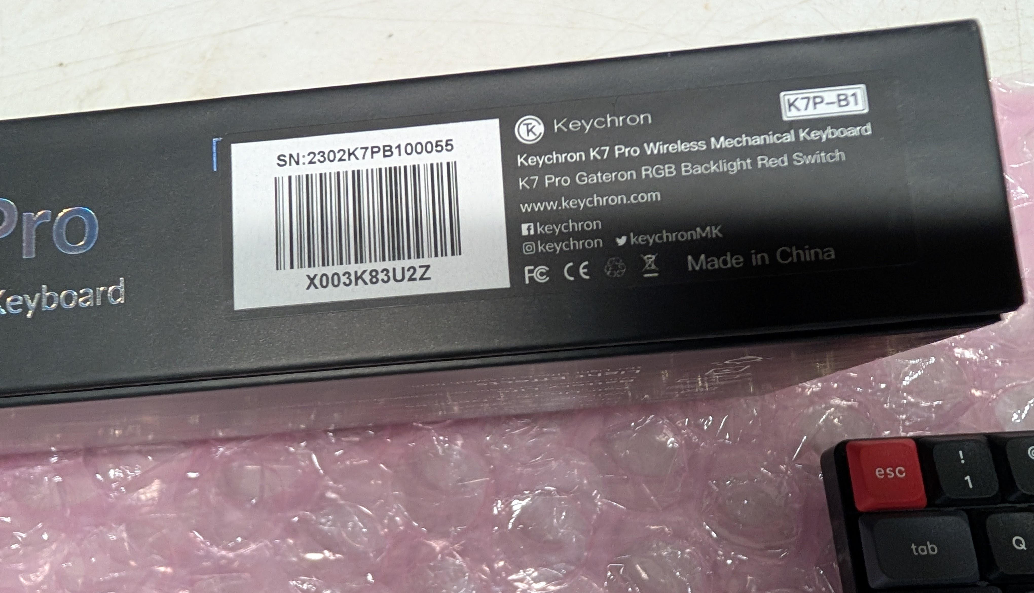 Keychron K7 Pro Wireless Mechanical Keyboard