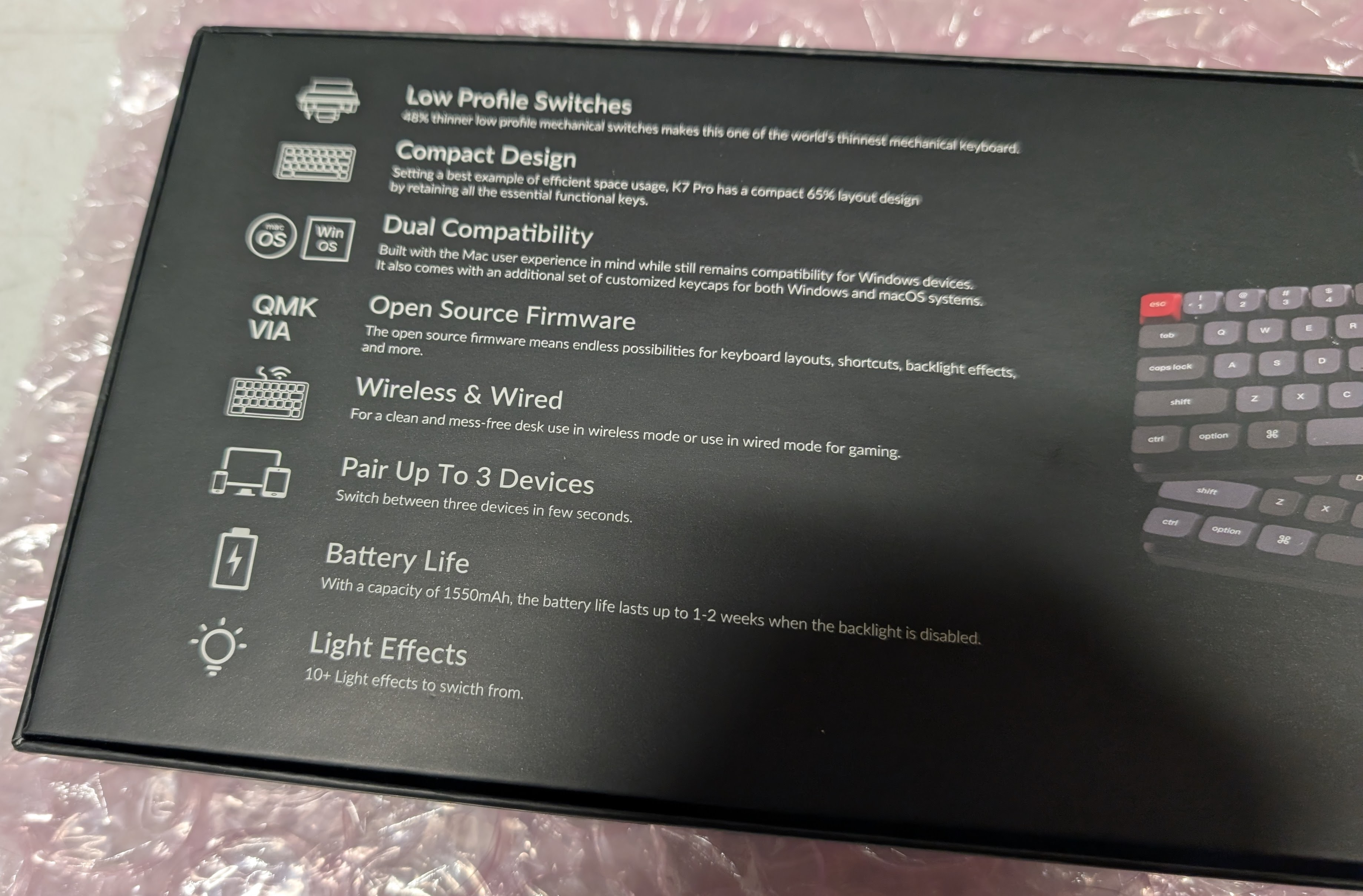 Keychron K7 Pro Wireless Mechanical Keyboard