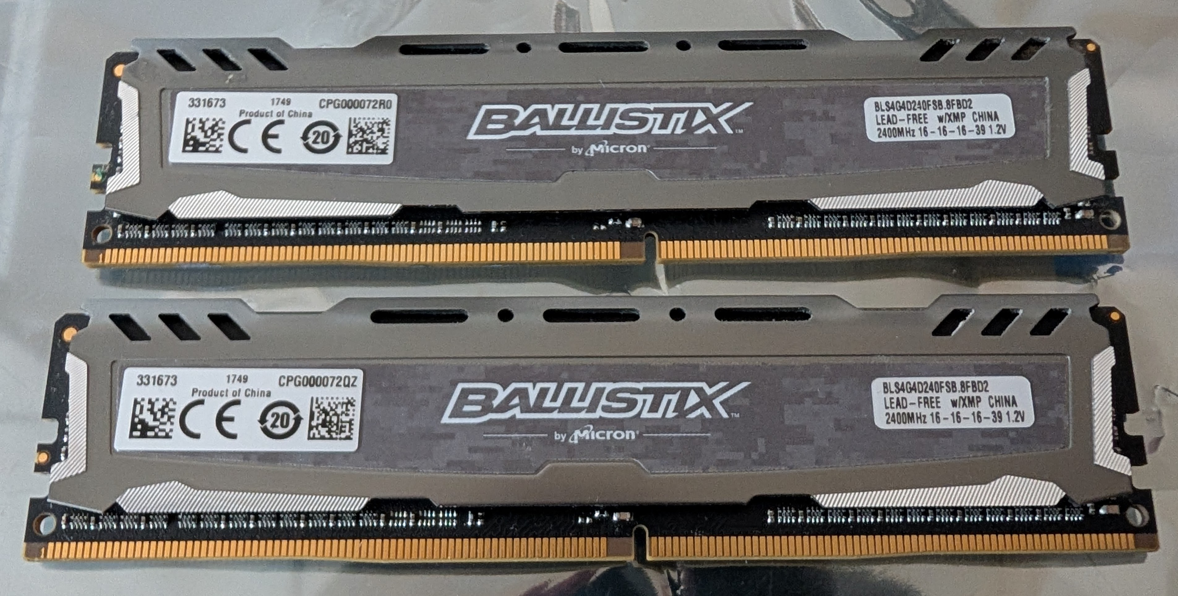 Crucial Ballistix 2x 4GB DDR4 DIMMs desktop RAM memory
