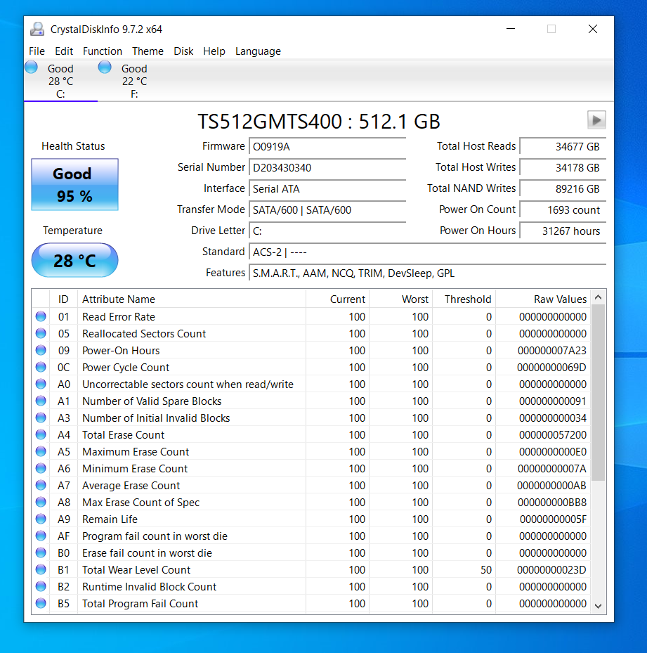 Transcend MTS400 TS512GMTS400 512GB M.2 SSD